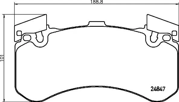Diskinių stabdžių trinkelių rinkinys BREMBO P 85 136