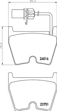 Diskinių stabdžių trinkelių rinkinys BREMBO P 85 138