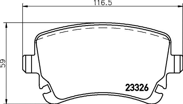 Diskinių stabdžių trinkelių rinkinys BREMBO P 85 143