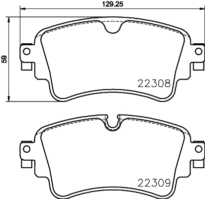 Diskinių stabdžių trinkelių rinkinys BREMBO P 85 154X