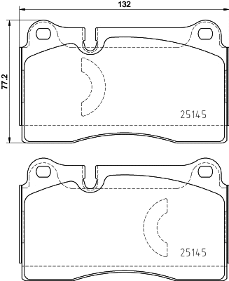 Diskinių stabdžių trinkelių rinkinys BREMBO P 85 159