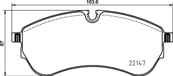 Diskinių stabdžių trinkelių rinkinys BREMBO P 85 169