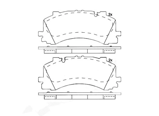 Diskinių stabdžių trinkelių rinkinys BREMBO P 85 170
