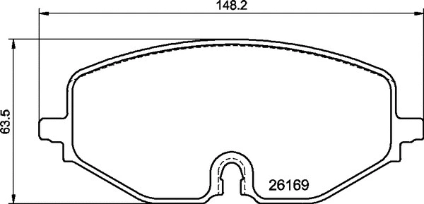 Diskinių stabdžių trinkelių rinkinys BREMBO P 85 182