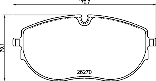 Diskinių stabdžių trinkelių rinkinys BREMBO P 85 188