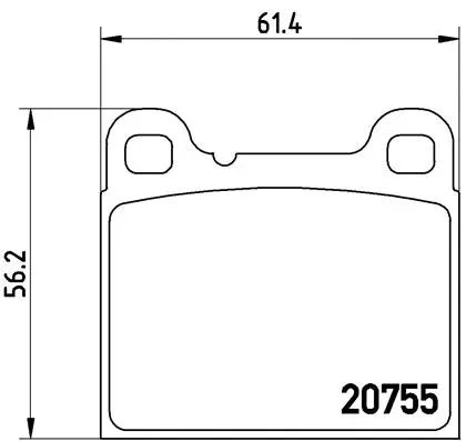 Diskinių stabdžių trinkelių rinkinys BREMBO P 86 002