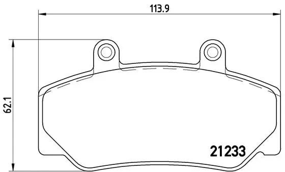 Diskinių stabdžių trinkelių rinkinys BREMBO P 86 006