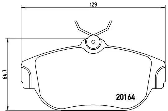 Diskinių stabdžių trinkelių rinkinys BREMBO P 86 007