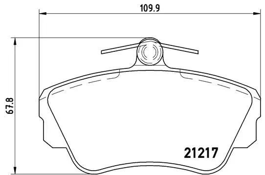 Diskinių stabdžių trinkelių rinkinys BREMBO P 86 010