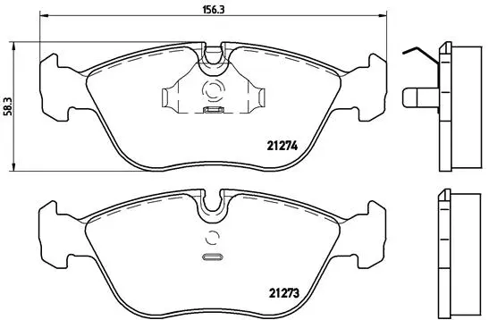 Diskinių stabdžių trinkelių rinkinys BREMBO P 86 013