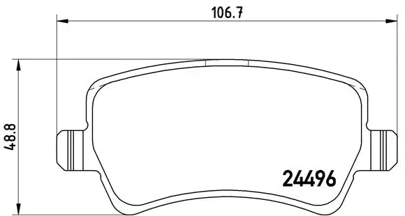 Diskinių stabdžių trinkelių rinkinys BREMBO P 86 021