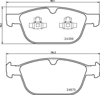 Diskinių stabdžių trinkelių rinkinys BREMBO P 86 023