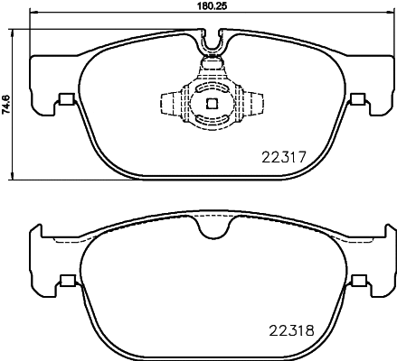 Diskinių stabdžių trinkelių rinkinys BREMBO P 86 027