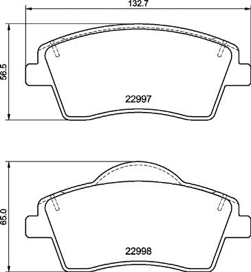Diskinių stabdžių trinkelių rinkinys BREMBO P 86 033