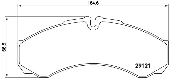 Diskinių stabdžių trinkelių rinkinys BREMBO P A6 021