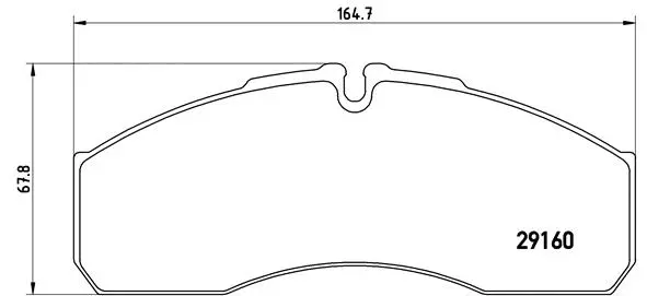 Diskinių stabdžių trinkelių rinkinys BREMBO P A6 022