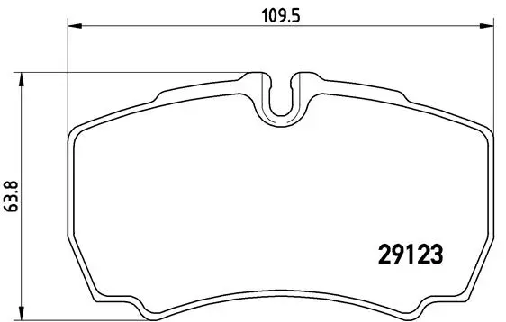 Diskinių stabdžių trinkelių rinkinys BREMBO P A6 023