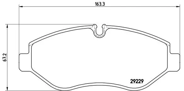 Diskinių stabdžių trinkelių rinkinys BREMBO P A6 026