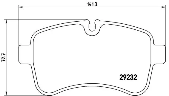 Diskinių stabdžių trinkelių rinkinys BREMBO P A6 027