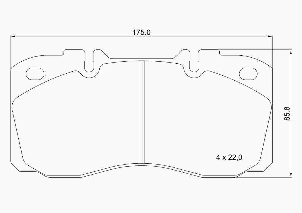 Diskinių stabdžių trinkelių rinkinys BREMBO P A6 031