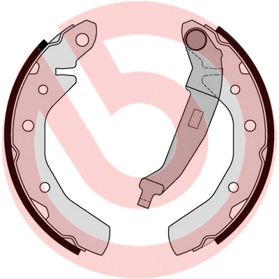 Stabdžių trinkelių komplektas BREMBO S 10 517