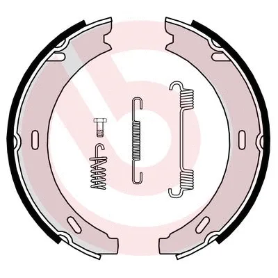 Rankinio stabdžio trinkelių komplektas BREMBO S 50 502