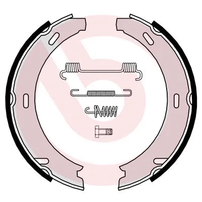 Rankinio stabdžio trinkelių komplektas BREMBO S 50 507