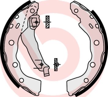 Stabdžių trinkelių komplektas BREMBO S 54 515