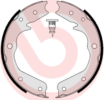 Rankinio stabdžio trinkelių komplektas BREMBO S 59 527