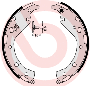 Stabdžių trinkelių komplektas BREMBO S 83 549