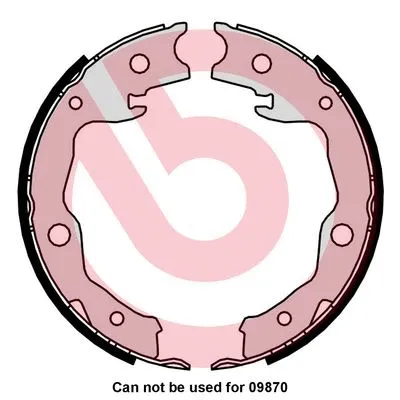 Rankinio stabdžio trinkelių komplektas BREMBO S 83 568