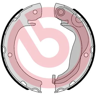Rankinio stabdžio trinkelių komplektas BREMBO S 83 569