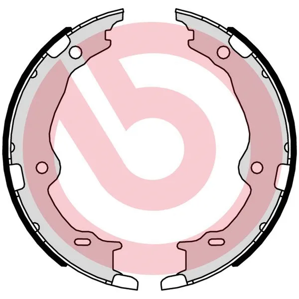 Rankinio stabdžio trinkelių komplektas BREMBO S 83 572