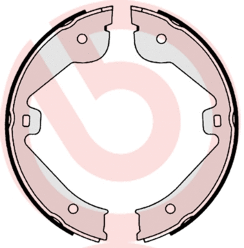 Rankinio stabdžio trinkelių komplektas BREMBO S 85 536