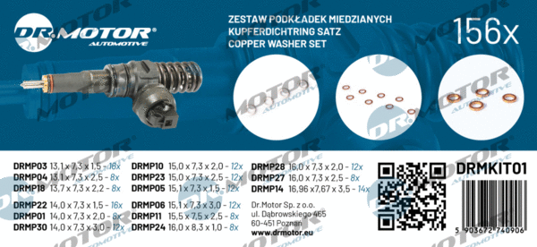 Purkštuko antgalio tarpinė Dr.Motor Automotive DRMKIT01