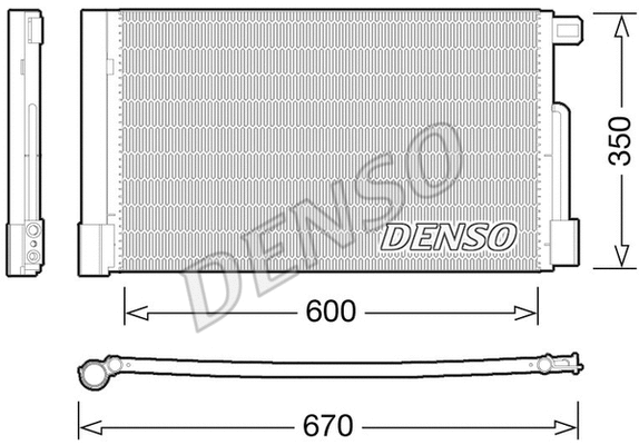 Oro kondicionieriaus radiatorius DENSO DCN01004