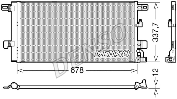 Oro kondicionieriaus radiatorius DENSO DCN02001