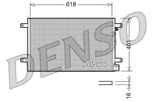Oro kondicionieriaus radiatorius DENSO DCN02006