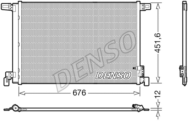Oro kondicionieriaus radiatorius DENSO DCN02008