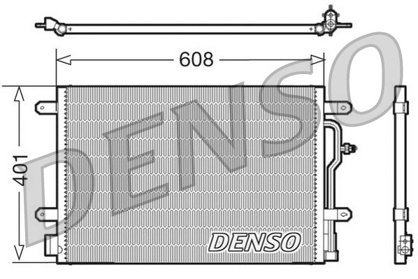 Oro kondicionieriaus radiatorius DENSO DCN02011