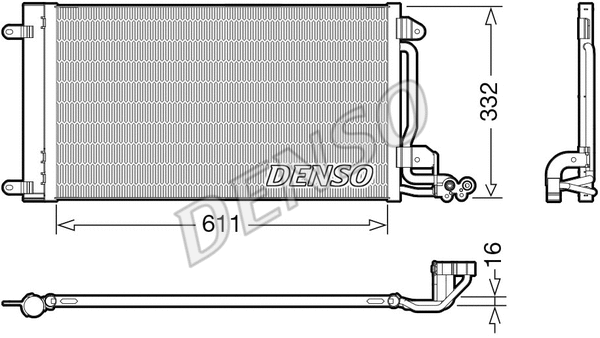 Oro kondicionieriaus radiatorius DENSO DCN02034