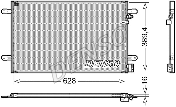 Oro kondicionieriaus radiatorius DENSO DCN02037