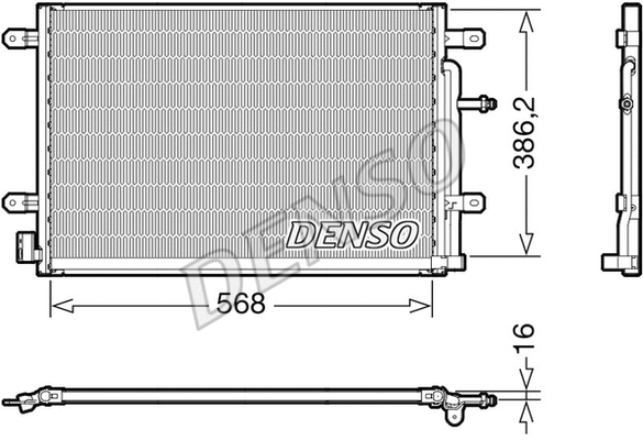 Oro kondicionieriaus radiatorius DENSO DCN02038