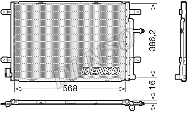 Oro kondicionieriaus radiatorius DENSO DCN02039