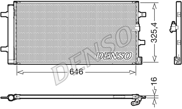 Oro kondicionieriaus radiatorius DENSO DCN02041
