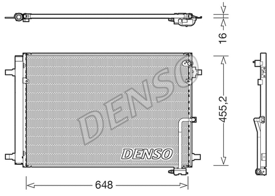 Oro kondicionieriaus radiatorius DENSO DCN02042