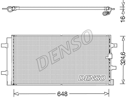 Oro kondicionieriaus radiatorius DENSO DCN02044