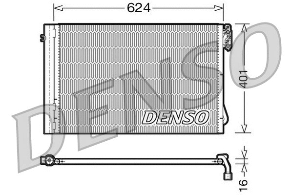 Oro kondicionieriaus radiatorius DENSO DCN05011