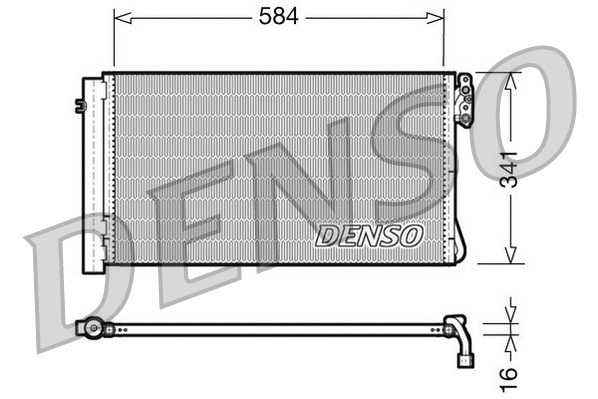 Oro kondicionieriaus radiatorius DENSO DCN05012