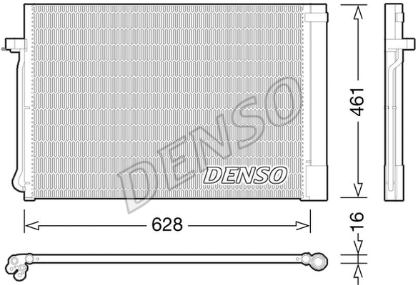 Oro kondicionieriaus radiatorius DENSO DCN05013